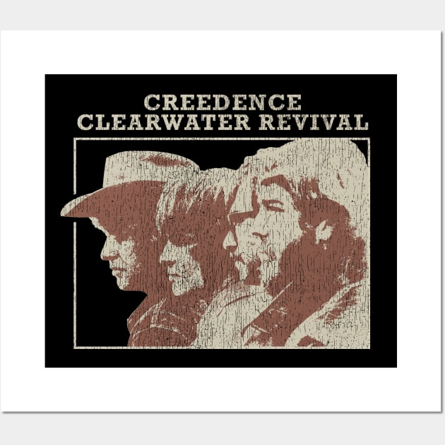 CCR Vintage Retro Distressed Fanart Design Wall Art by snowblood